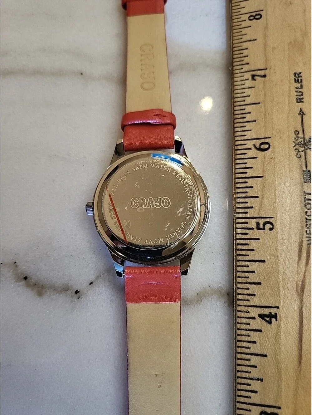 Crayo Crazy For Pastels Silver Tone Case 36 mm Band Watch Fits Up To 8